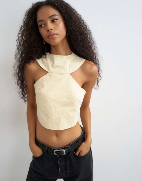 Topshop - Top découpé style années 90 - Babeurre - view 1