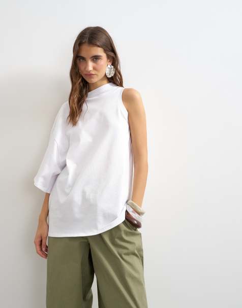 Topshop – Top z peleryną w kolorze ecru - view 1