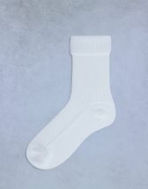 Topshop Tot ribbed cosy boot sock in white