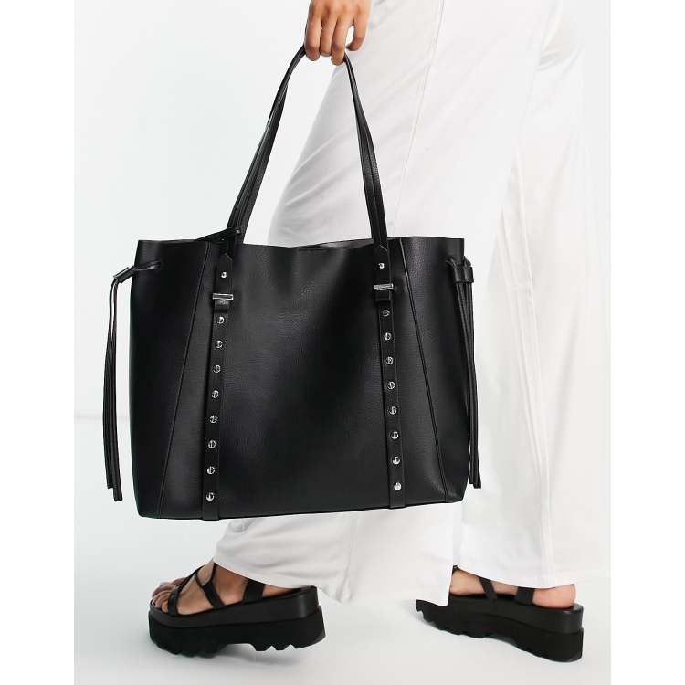 Topshop tote bag in black ASOS