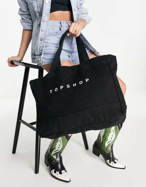 Topshop canvas 2025 tote bag