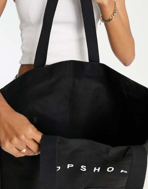 Topshop canvas tote discount bag