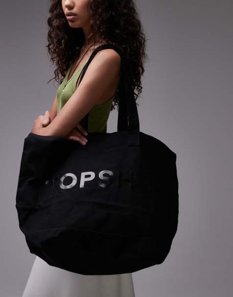 Topshop tote bag in black - view 1