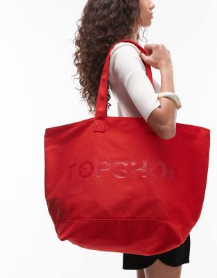 Topshop - Tragetasche in Rot