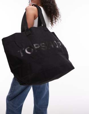 Topshop - Tragetasche in Schwarz