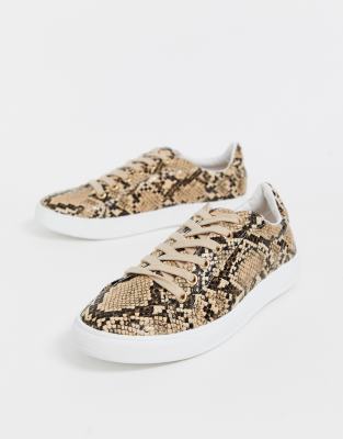 snake print trainers