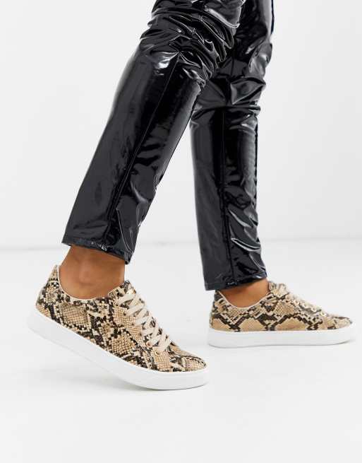 Slip on sneakers hot sale snake print