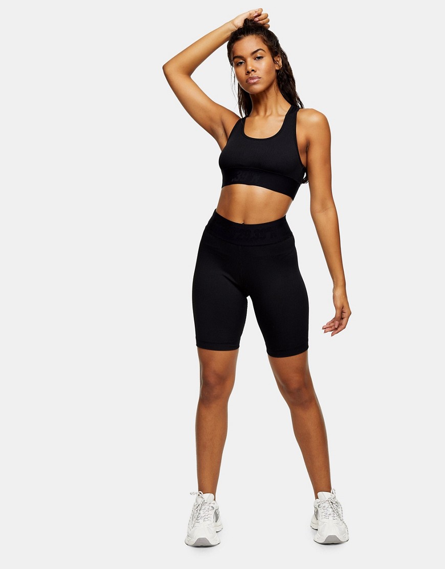 Topshop – Träningskläder – Svarta leggingsshorts