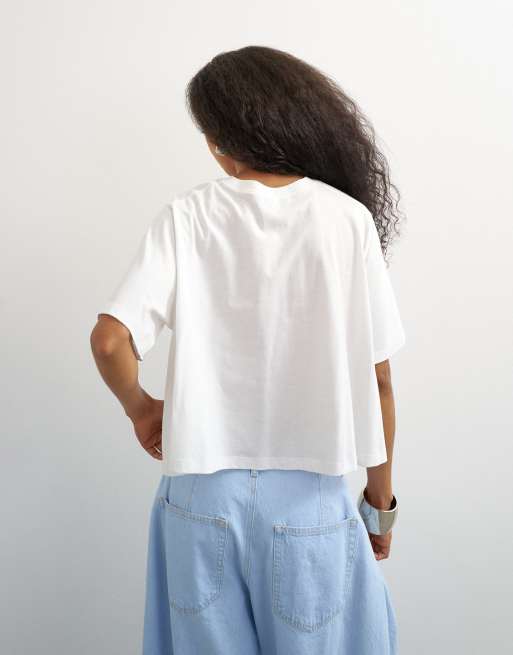 Topshop trapeze tee in ecru, 4 of 4