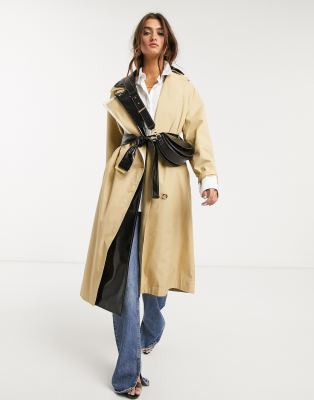 vinyl trench coat topshop