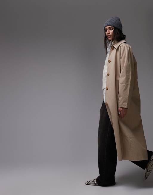 Topshop - Trench color pietra anni '90, 4 di 4