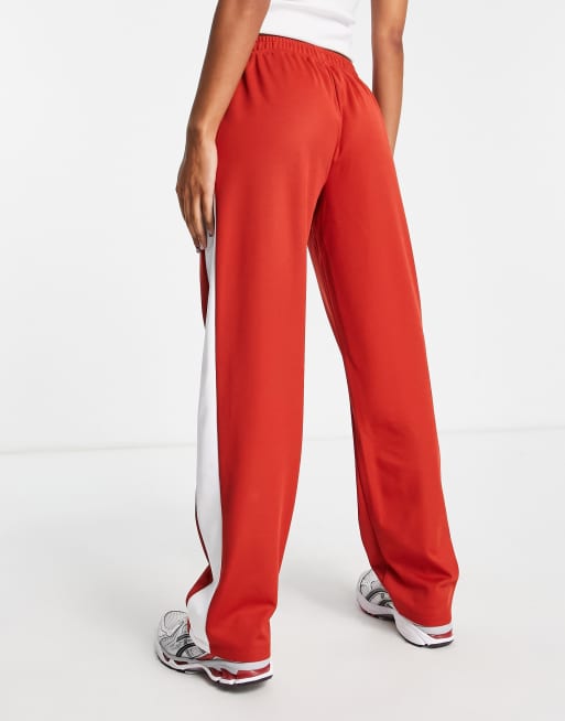 Red stripe deals joggers womens