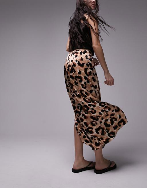 Leopard skirt topshop sale