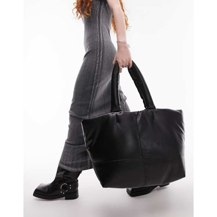 Topshop black tote bag outlet