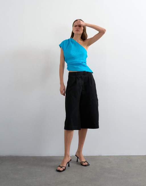 Topshop – Turkos, enaxlad topp, 2 av 4