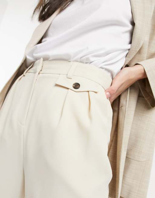 Topshop – Twillhose in Creme, 3 von 4