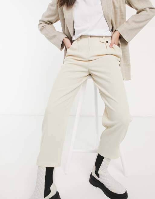 Topshop – Twillhose in Creme, 4 von 4