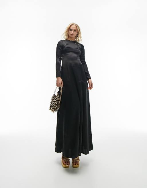 Long sleeve midi dress clearance occasion