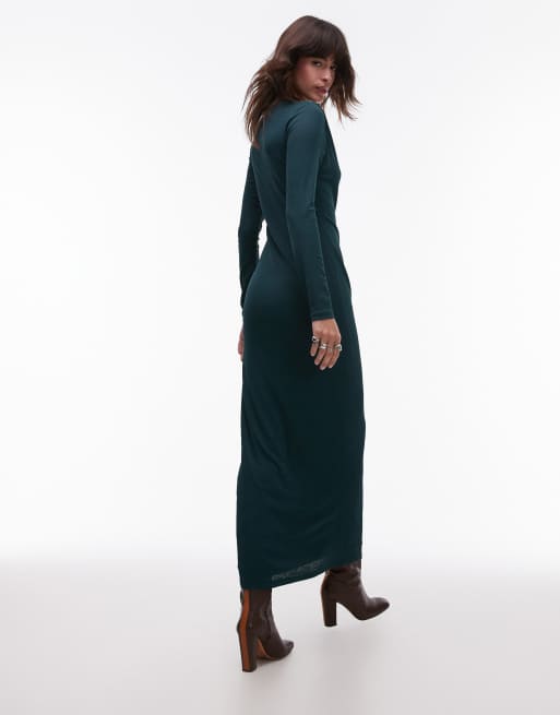 long sleeve midaxi dress formal Ladivine - CD0192 Sheer Bishop Sleeve Gown main image 1