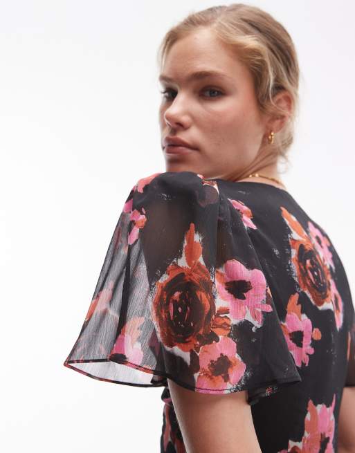 Topshop pink and black dress sales