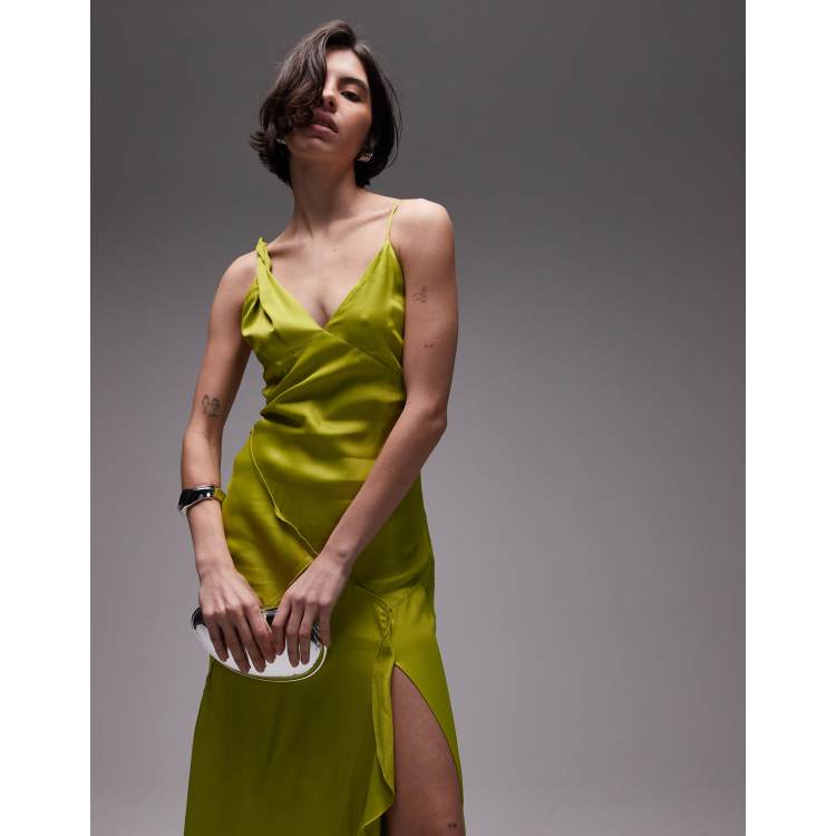 Her lip to Striped Midi Dress moss グリーン Her lip to Striped Midi Dress moss グリーン Her lip to