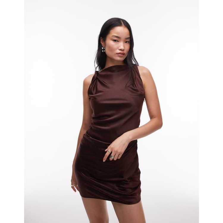 Topshop twist bow sheath dress sales