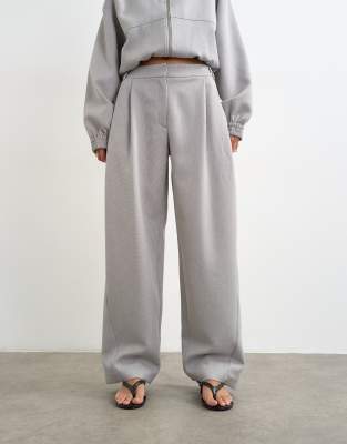 Topshop Twisted Seam Slim Pants In Pink