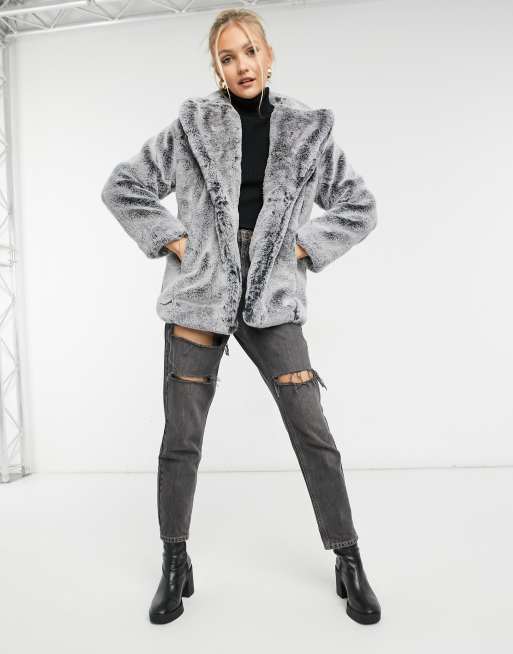 Two tone 2025 fur coat