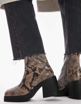 Top shop store snake skin boots