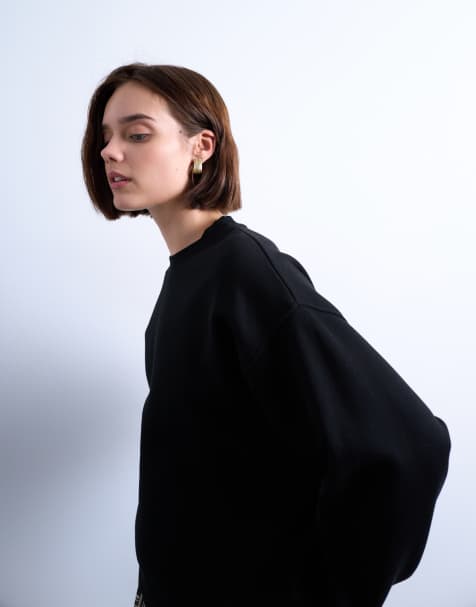 Topshop ultimate sweat in black