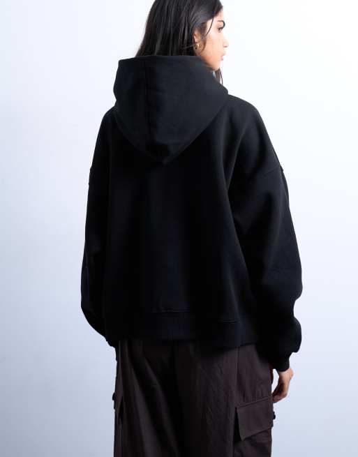 Topshop – Ultimate – Czarna bluza z kapturem, 4 z 4