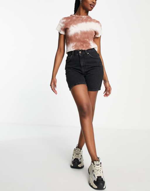 Topshop - Ultimate Editor - Shorts in verwassen zwart