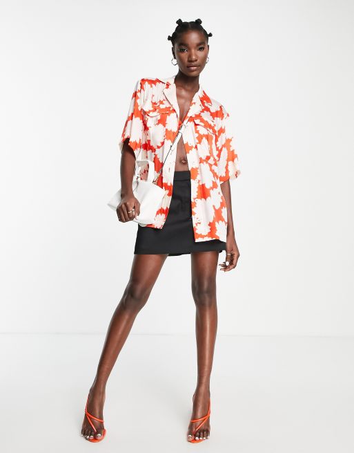 Topshop online floral shirt