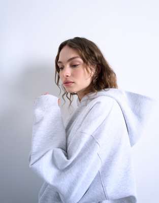 Topshop Ultimate Hoodie In White