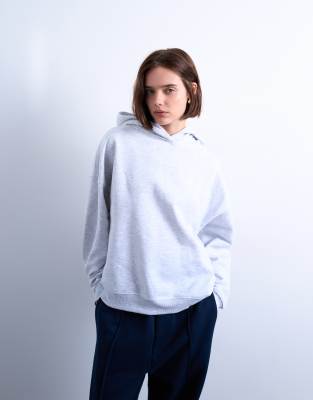 Topshop ultimate hoodie in ash grey | ASOS