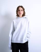 Topshop ultimate hoodie in ash grey