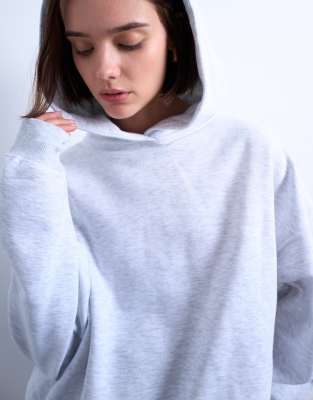 Ultimate hoodie in ash grey | Topshop