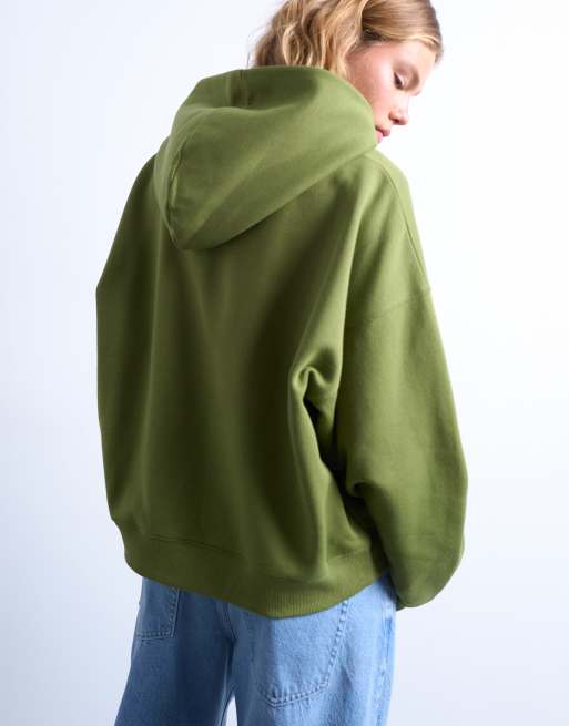 Topshop ultimate hoodie in green ASOS