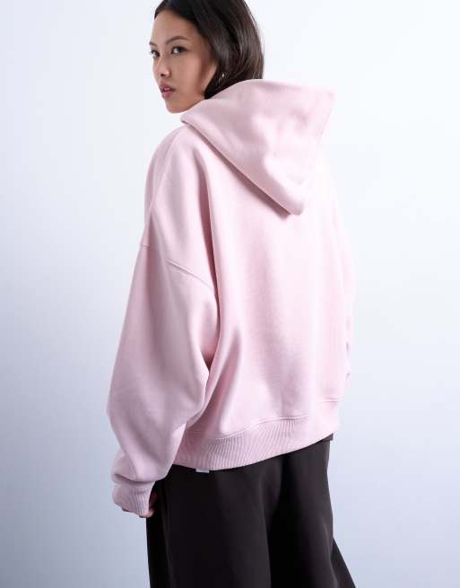 Topshop – Ultimate – Kapuzenpullover in Hellrosa, 4 von 4