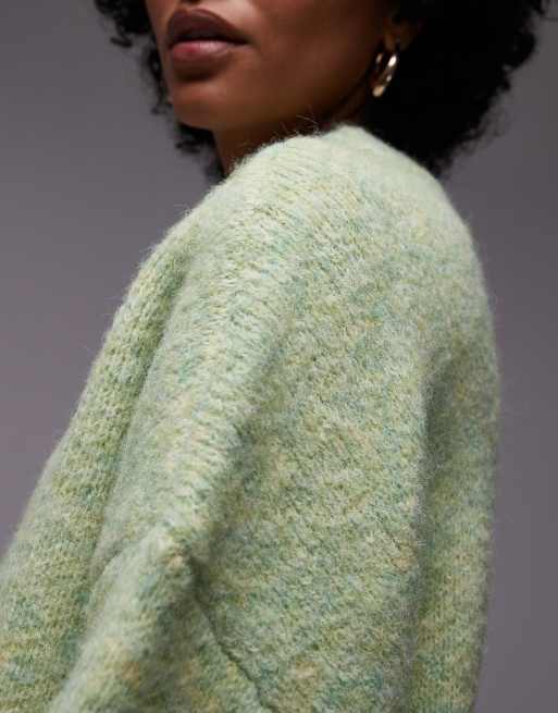 Topshop - Ultimate - Maglione comodo soffice verde chiaro, 3 di 4