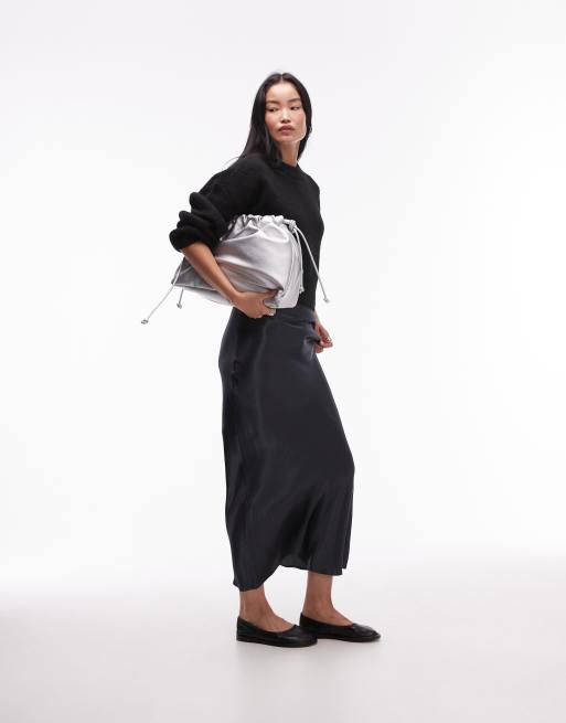 Topshop – Ultimate – Svart, fluffigt stickad tröja med avslappnad passform, 2 av 4