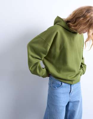 Topshop - Ultimate - Sweat à capuche - Vert