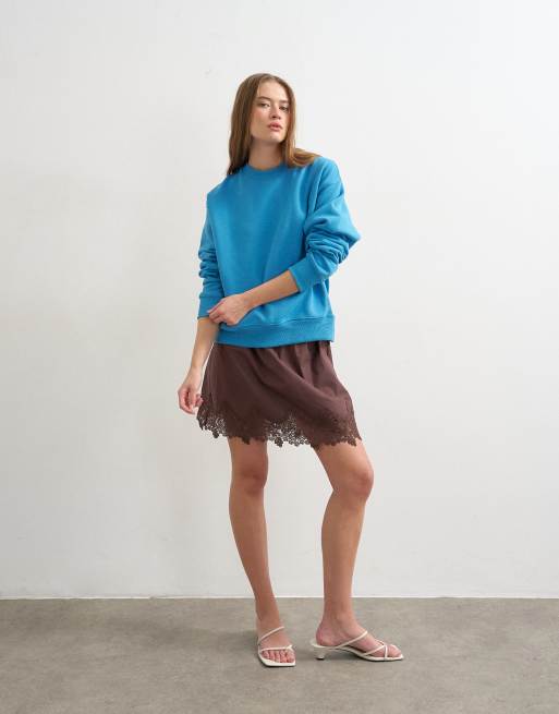 Topshop ultimate sweat in blue, 2 of 4
