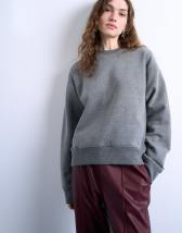 Topshop ultimate sweat in dark grey marl