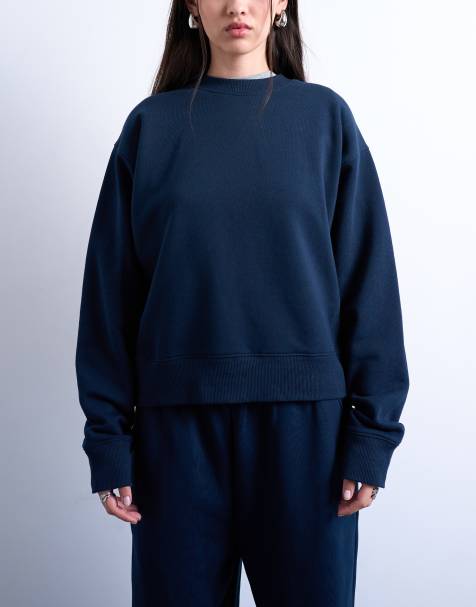 Topshop ultimate sweat in dark navy - view 1
