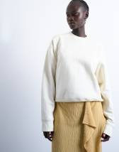 Topshop ultimate sweat in ecru
