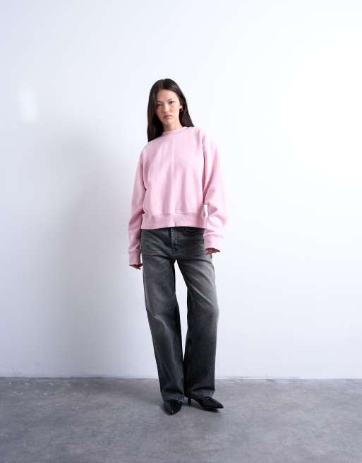 Topshop ultimate sweat in pink, 2 of 4