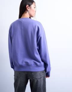 Model wearing Ultimate sweat in purple