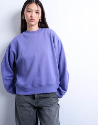 Topshop - Ultimate - Sweatshirt in Lila