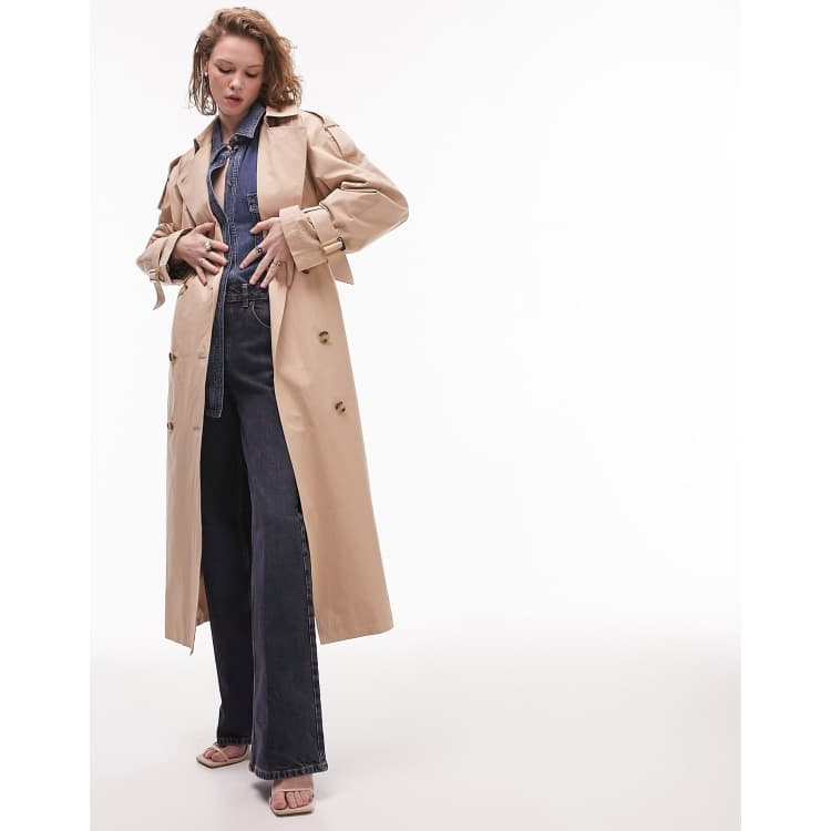 Topshop ultimate trench coat in camel